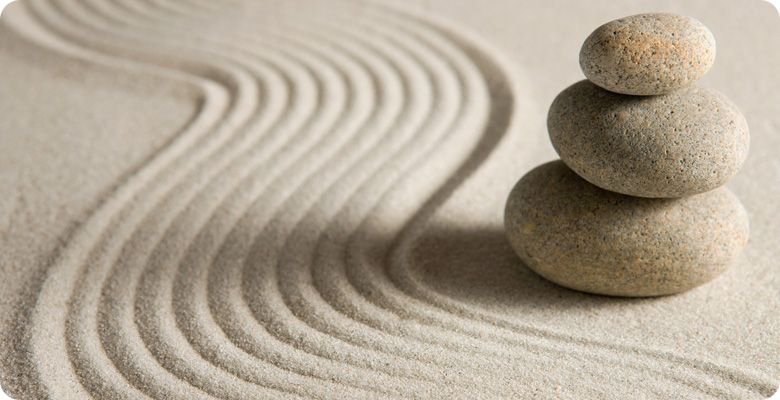 песок и камни - камни, релакс, песок - оригинал