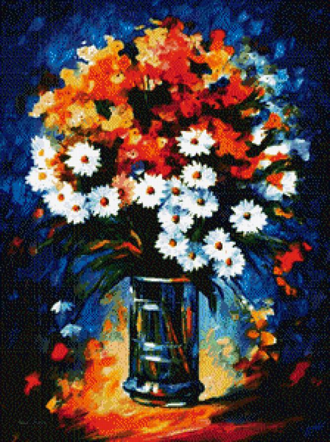 Вечерний букет - букет, цветы, натюрморт - предпросмотр