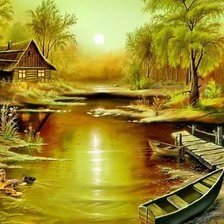 Схема вышивки «Вечерок»