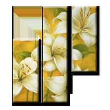 Схема вышивки «триптих цветы»