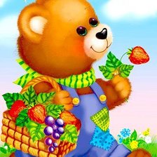 Схема вышивки «мишка»