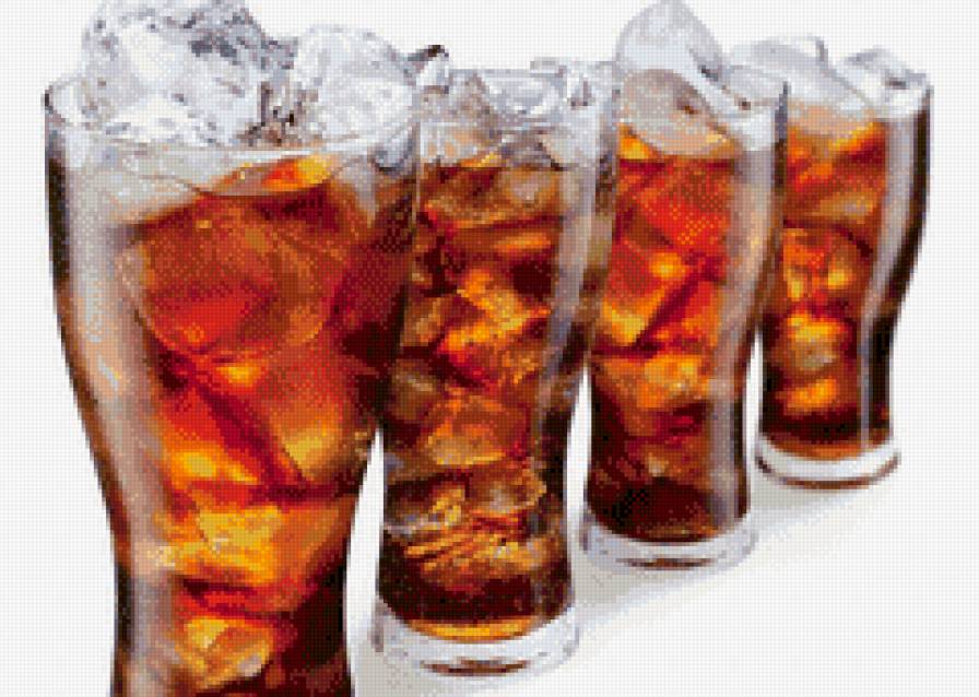 напиток со льдом - напиток, кухня, стаканы, лед, кока-кола - предпросмотр