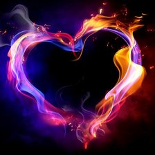 Схема вышивки «огненное сердце»