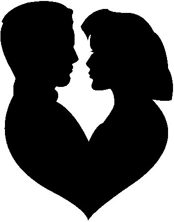 Влюбленные - поцелуй, монохром, влюбленные - оригинал