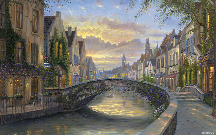 Серия "Пейзажи": Венеция на закате - оригинал