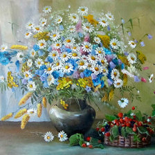 Схема вышивки «полевые веты»