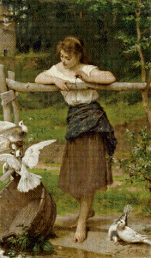 Девушка - девушка картина - предпросмотр