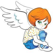 Схема вышивки «Ангел»