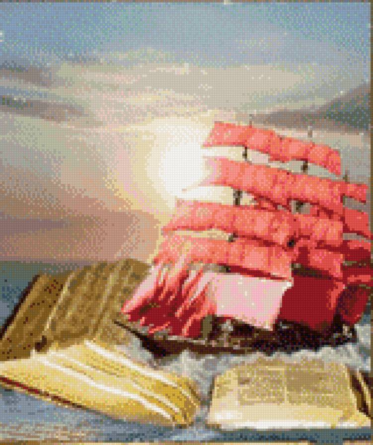 алые паруса - корабль, море - предпросмотр