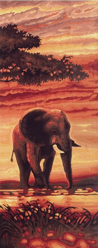 триптих слоны3 - триптих, слоны - оригинал