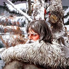 Схема вышивки «"Северный орел", К.Васильев, картины»