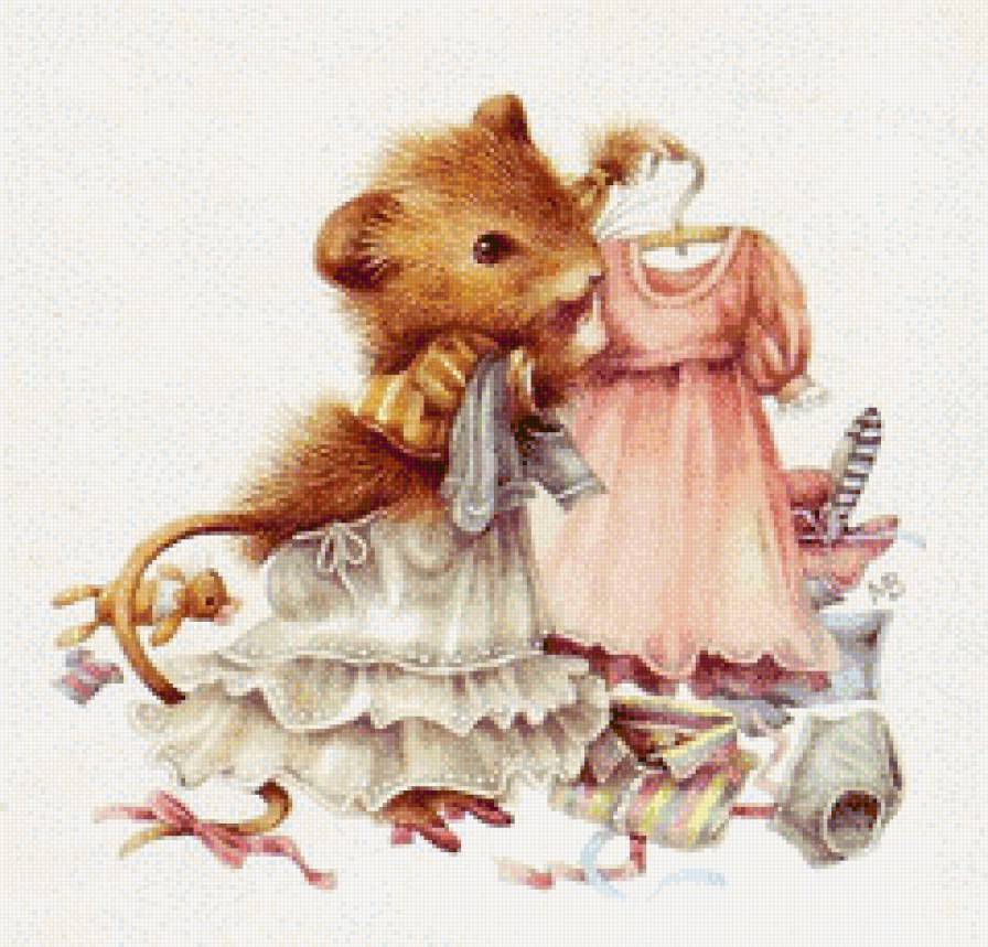 мышка-модница - картинка - предпросмотр