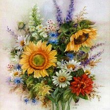Схема вышивки «букет»