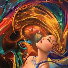 Схема вышивки «Абстракция.»