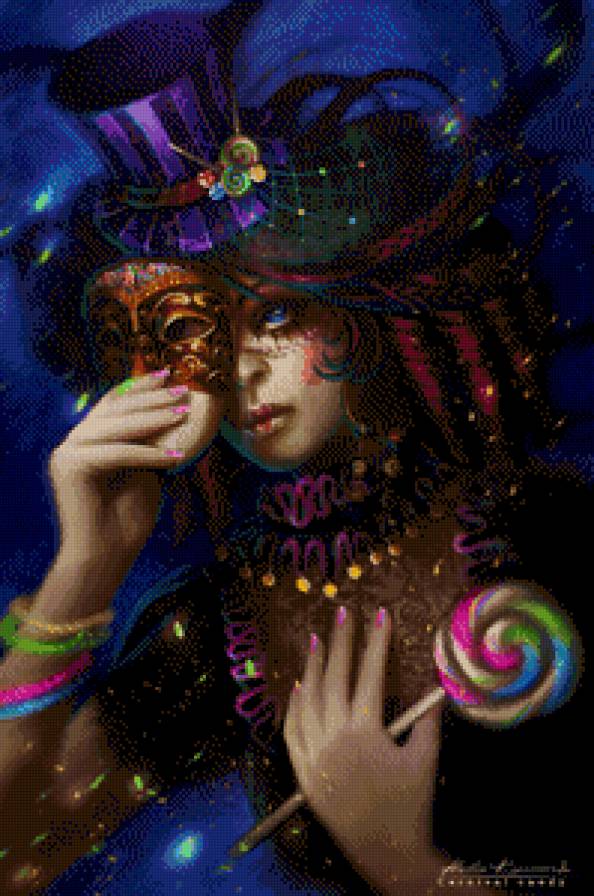 donna in maschera - предпросмотр