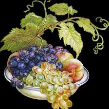 Оригинал схемы вышивки «виноград» (№655353)