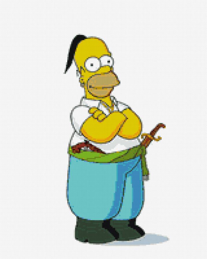 Гомер Симпсон - козак, гомер, симпсоны, люди - предпросмотр