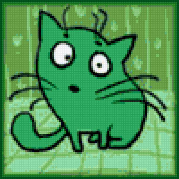 зелёнка - детские сюжеты, киса, цвета - предпросмотр