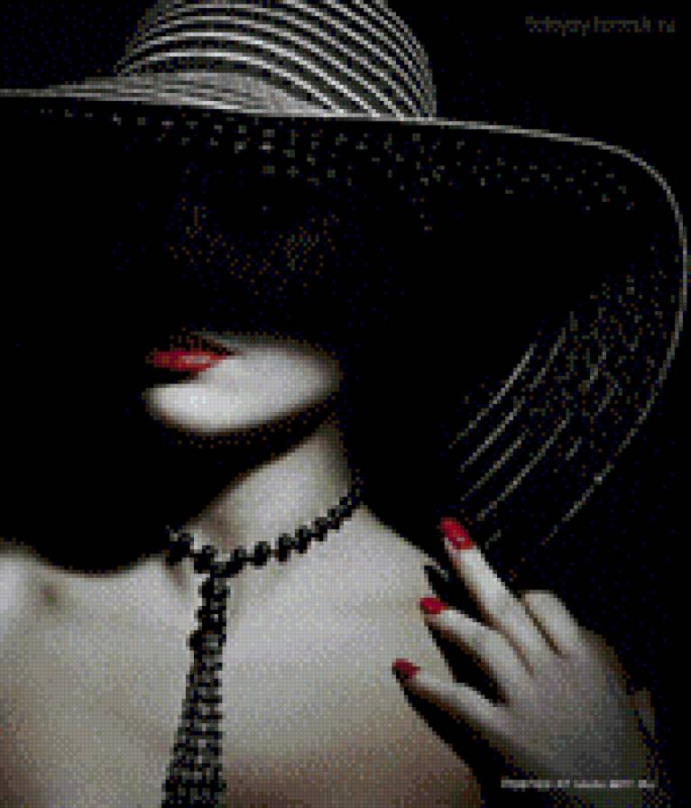 дама в шляпе - девушка., дама. шляпа - предпросмотр