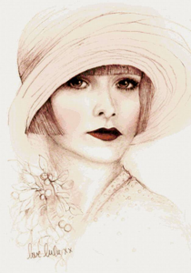 портрет - девушка, портрет - предпросмотр