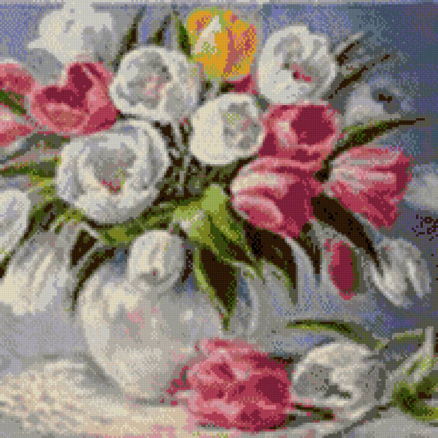 ваза с тюльпанами - ваза, тюльпаны, цветы - предпросмотр