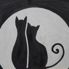 Схема вышивки «коты»