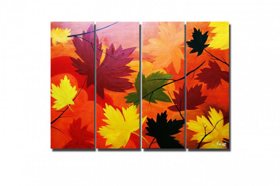 Осень - сегментированные картины - оригинал