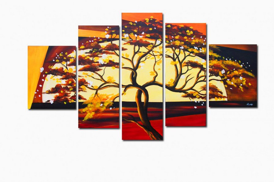 Дерево - сегментированные картины - оригинал