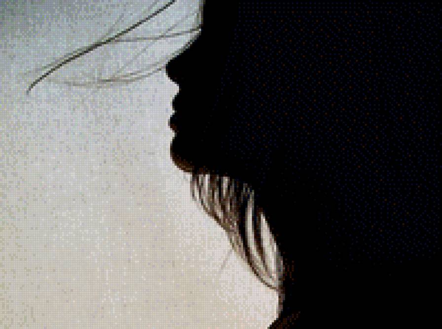 девушка - силует, девушка - предпросмотр