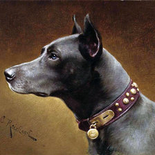 Схема вышивки «собаки»