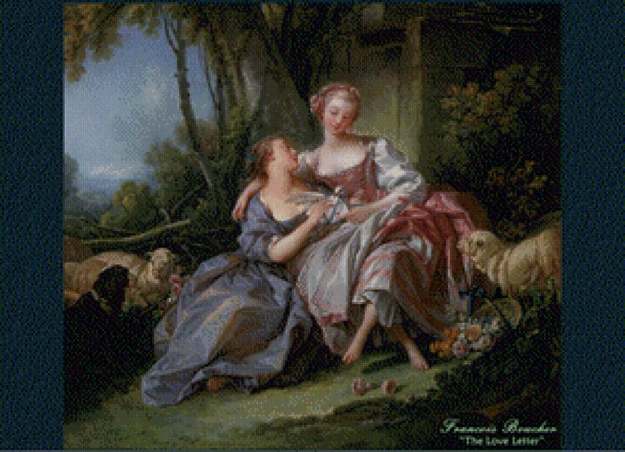 Любовное письмо - картины - предпросмотр
