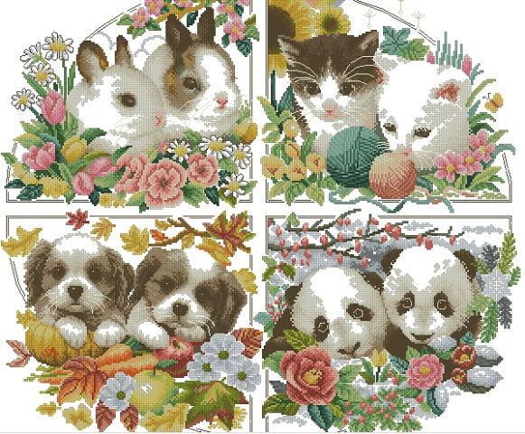 времена года - животные - оригинал