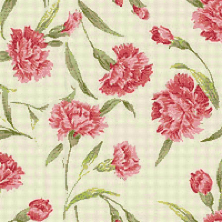 Подушка "Гвоздики" 2 - предпросмотр