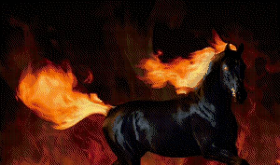 конь мой вороной выносит из огня. пламенный конь. огнегривый конь. огненная лошадь. конь мой вороной выносит из огня.