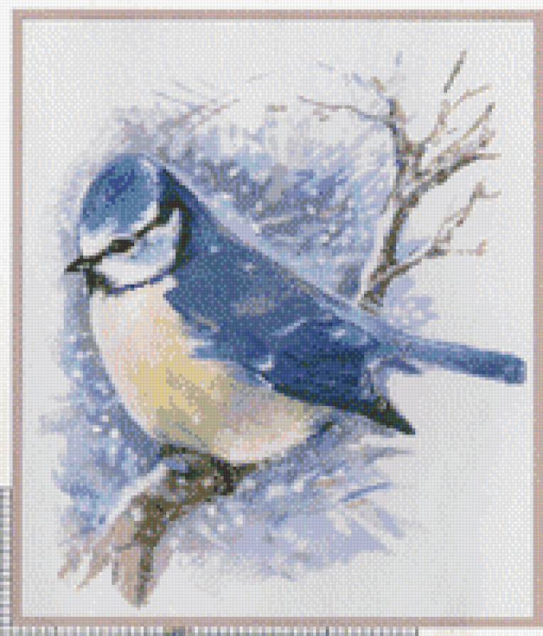 Зимняя птичка - птитцы - предпросмотр