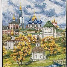 Оригинал схемы вышивки «Панорама Троице-Сергиевой лавры» (№659028)