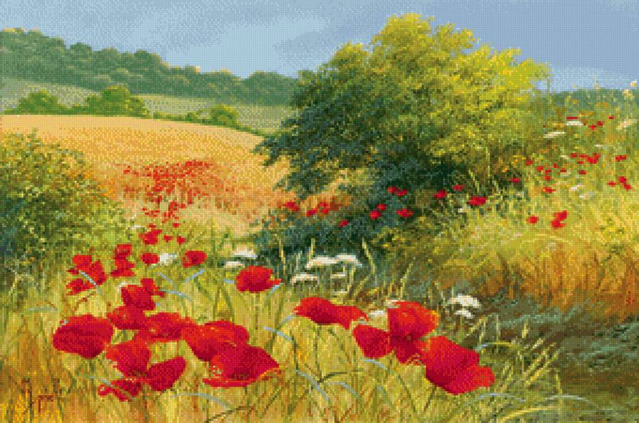 луговые цветы - предпросмотр