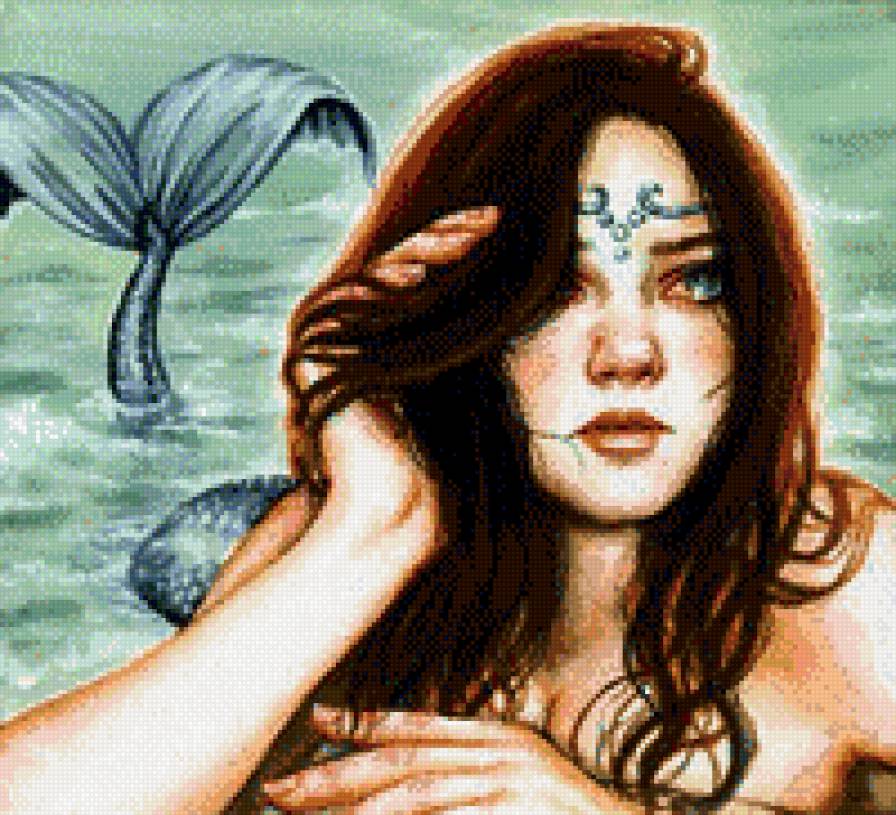 №659286 - русалка, девушка, фентези - предпросмотр