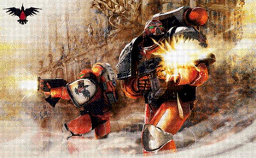 Космодесант Кровавых воронов - кровавые вороны, космодесант, blood ravens, warhammer 40000 - предпросмотр