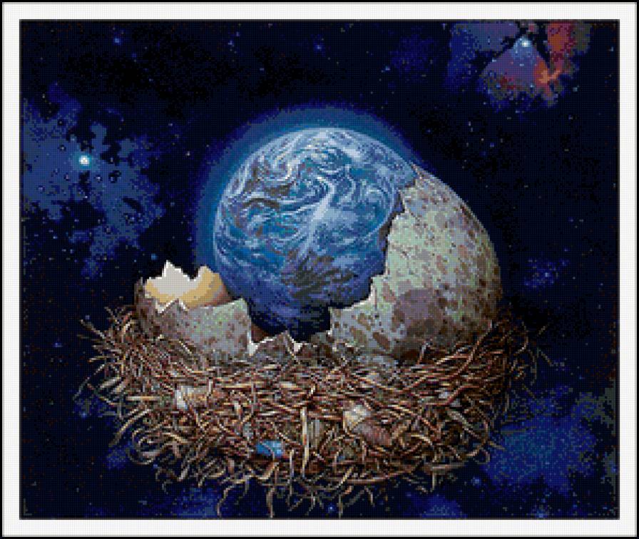 Рождение земной жизни. Рождение планеты земля. Зарождение планеты земля. Картина планеты. Планета земля живопись.