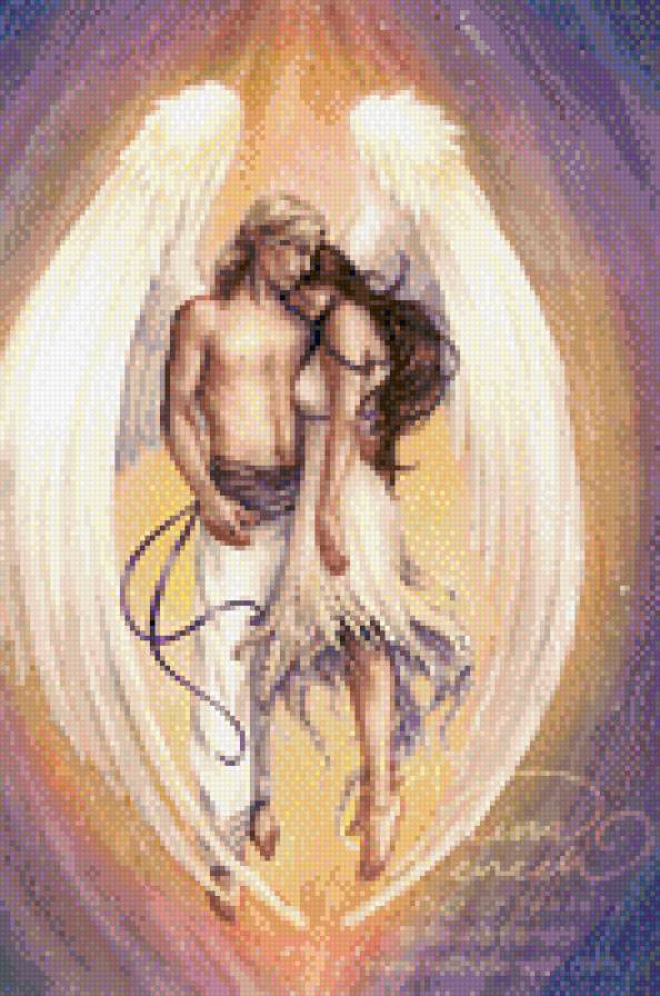 №660177 - пара, мужчина, ангел, девушка - предпросмотр