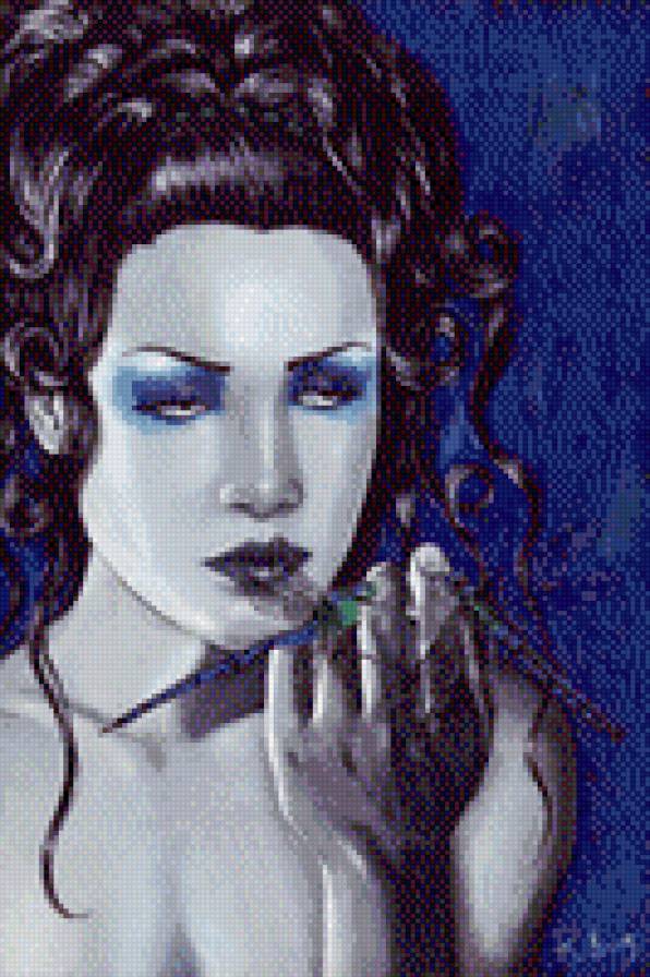 №660264 - стрекоза, девушка - предпросмотр