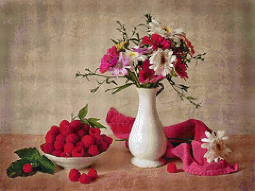 Летний натюрморт - натюрморт - предпросмотр