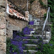 Схема вышивки «каменная лестница»