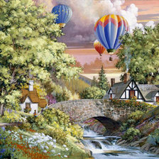 Схема вышивки «пейзаж»