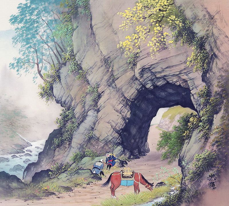 Привал - восточная живопись - оригинал