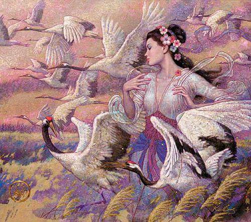 Gejsha i zuravli - оригинал