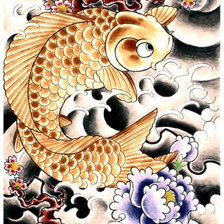 Схема вышивки «Karp koi»