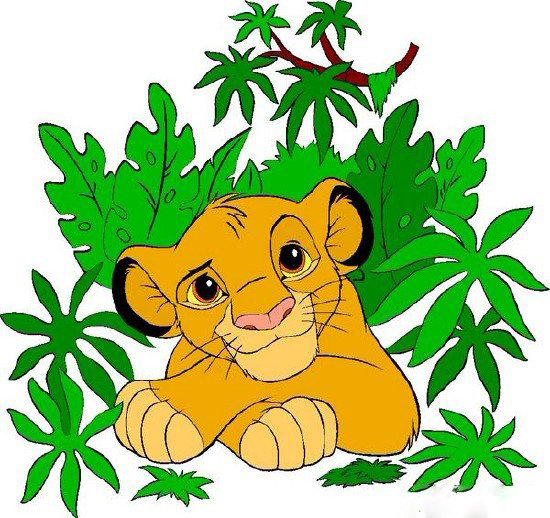 симба - дисней, король лев, мультяшки.львенок, детское - оригинал