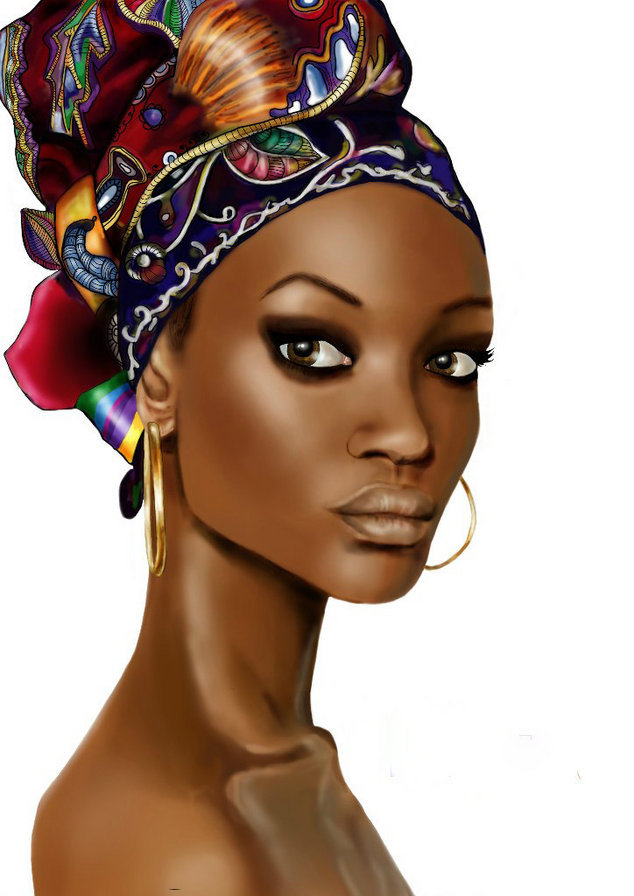Африка - женщина - оригинал